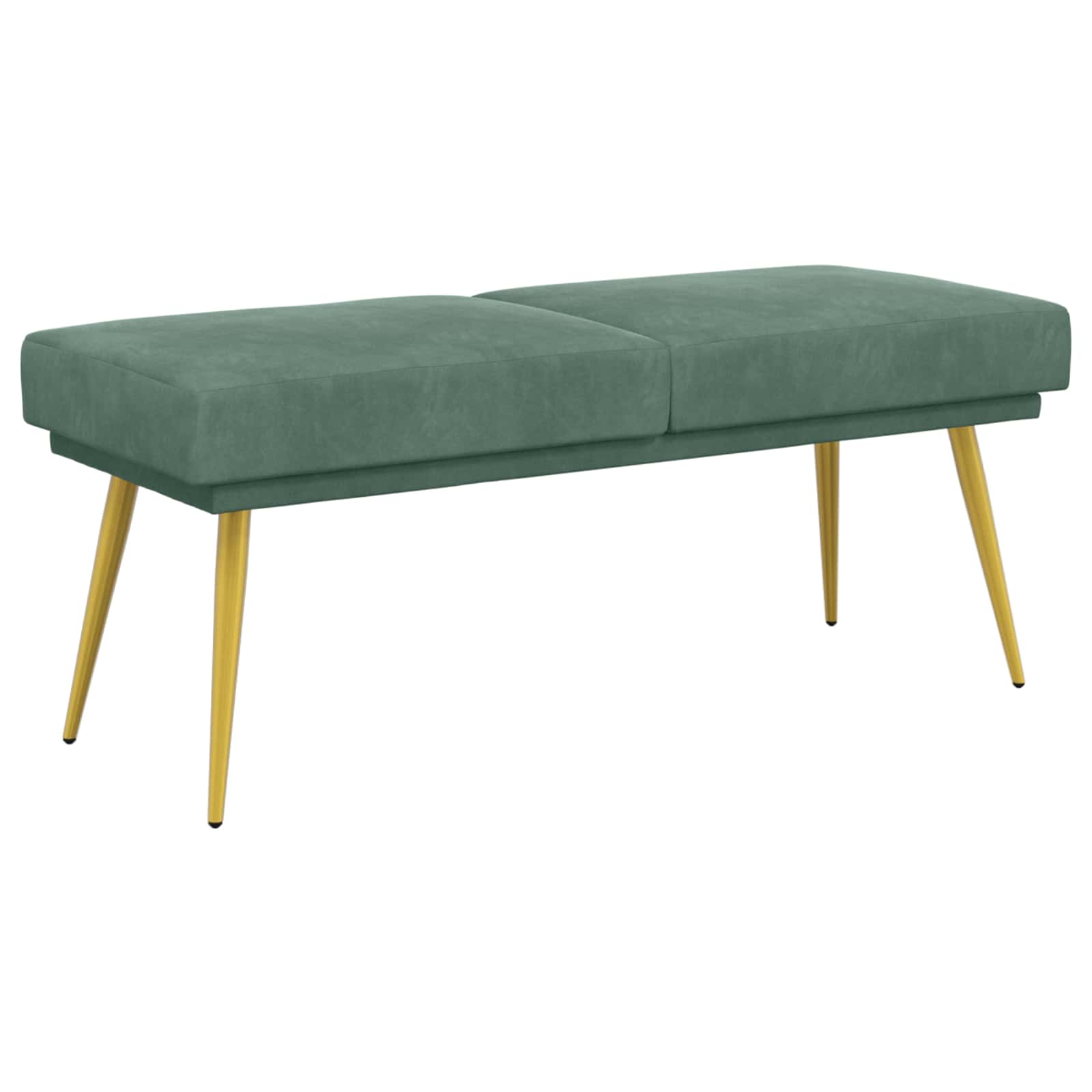 Dubbel Laagige Bank Zeegroen 120 x 45 x 46 cm fluweel