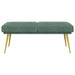 Dubbel Laagige Bank Zeegroen 120 x 45 x 46 cm fluweel