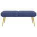 Dubbel Laagige Bank Politieblauw 120 x 45 x 46 cm fluweel