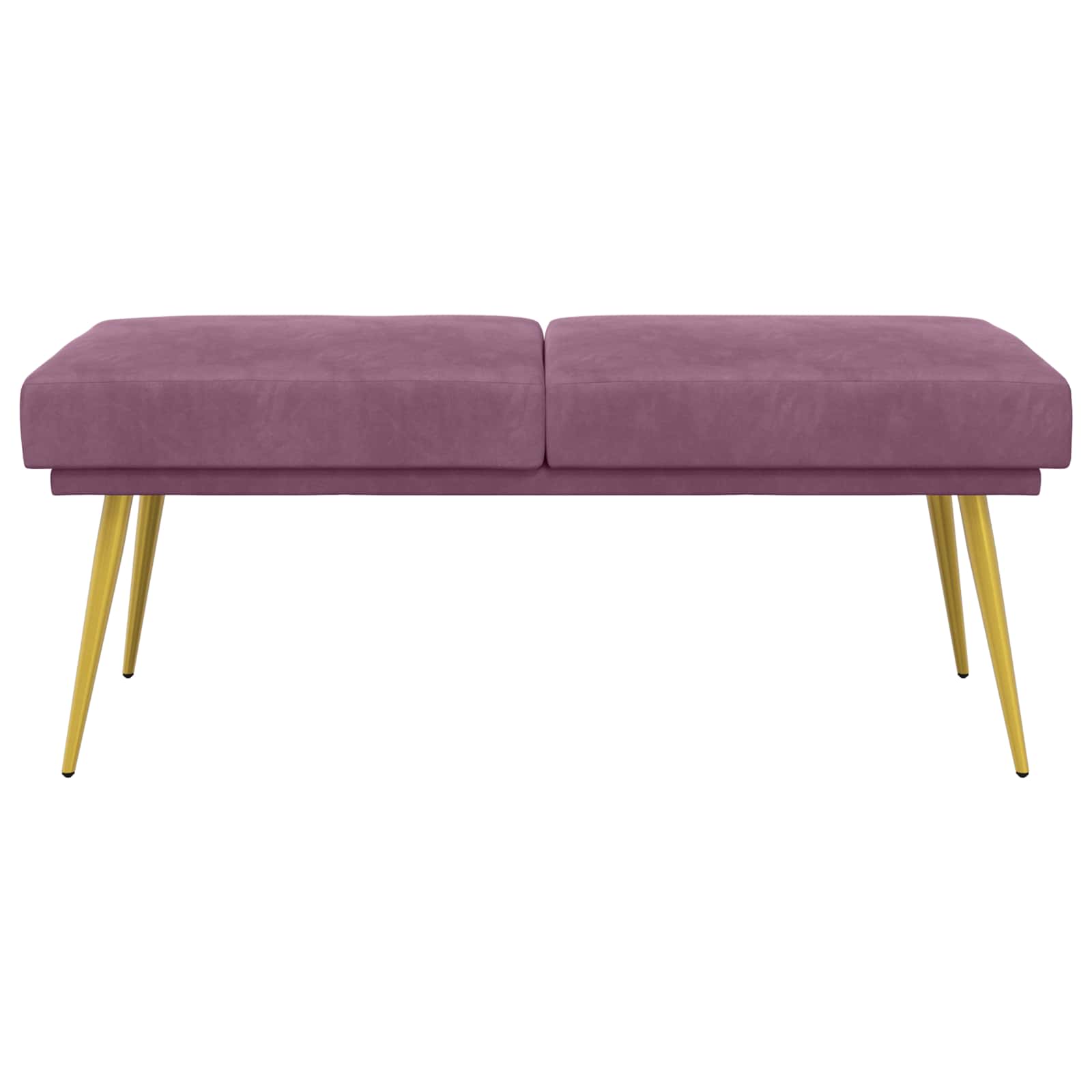 Dubbel Laagige Bank Paars 120 x 45 x 46 cm fluweel