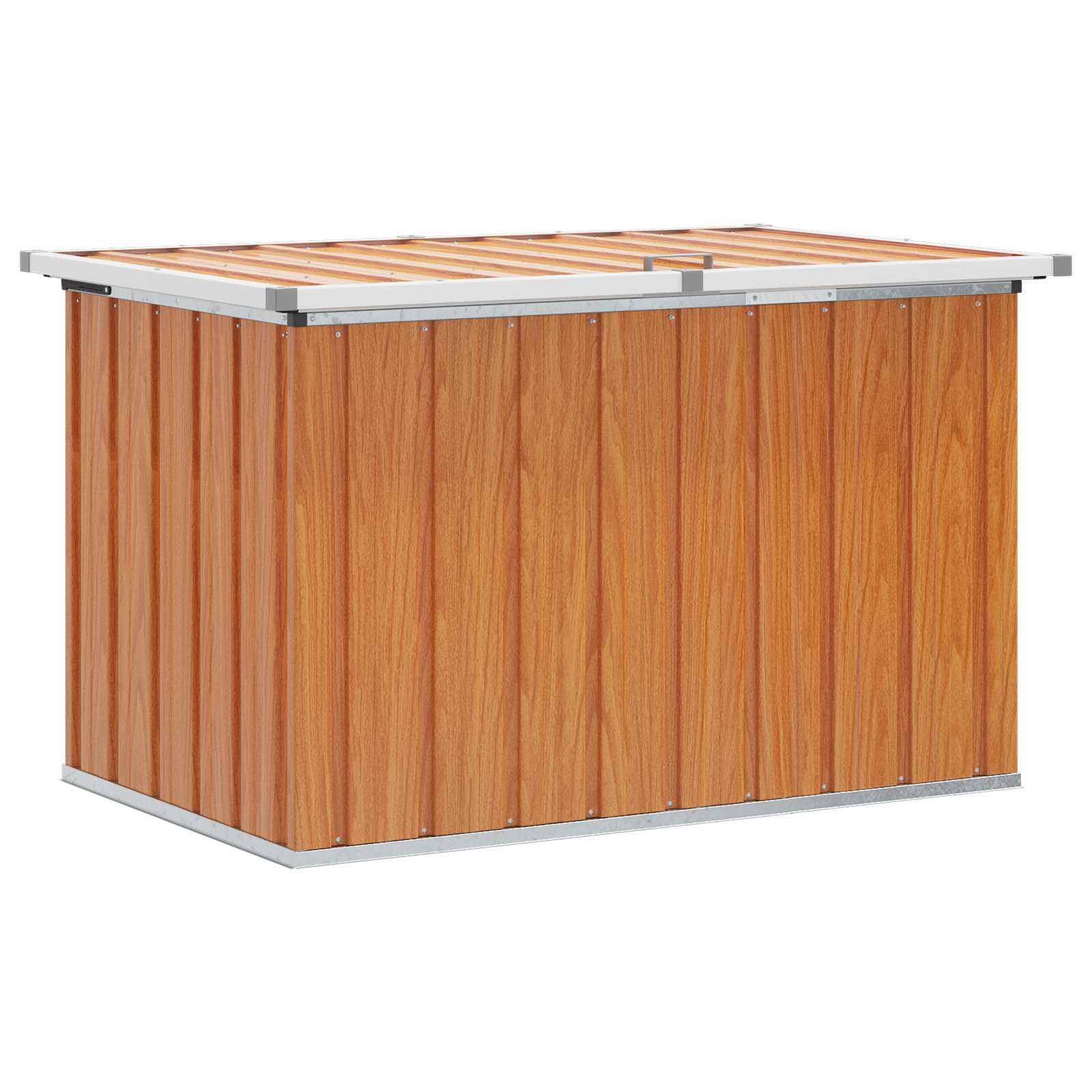 Buitenopslagdoos Hout 109 x 67 x 65 cm Gegalvaniseerd staal