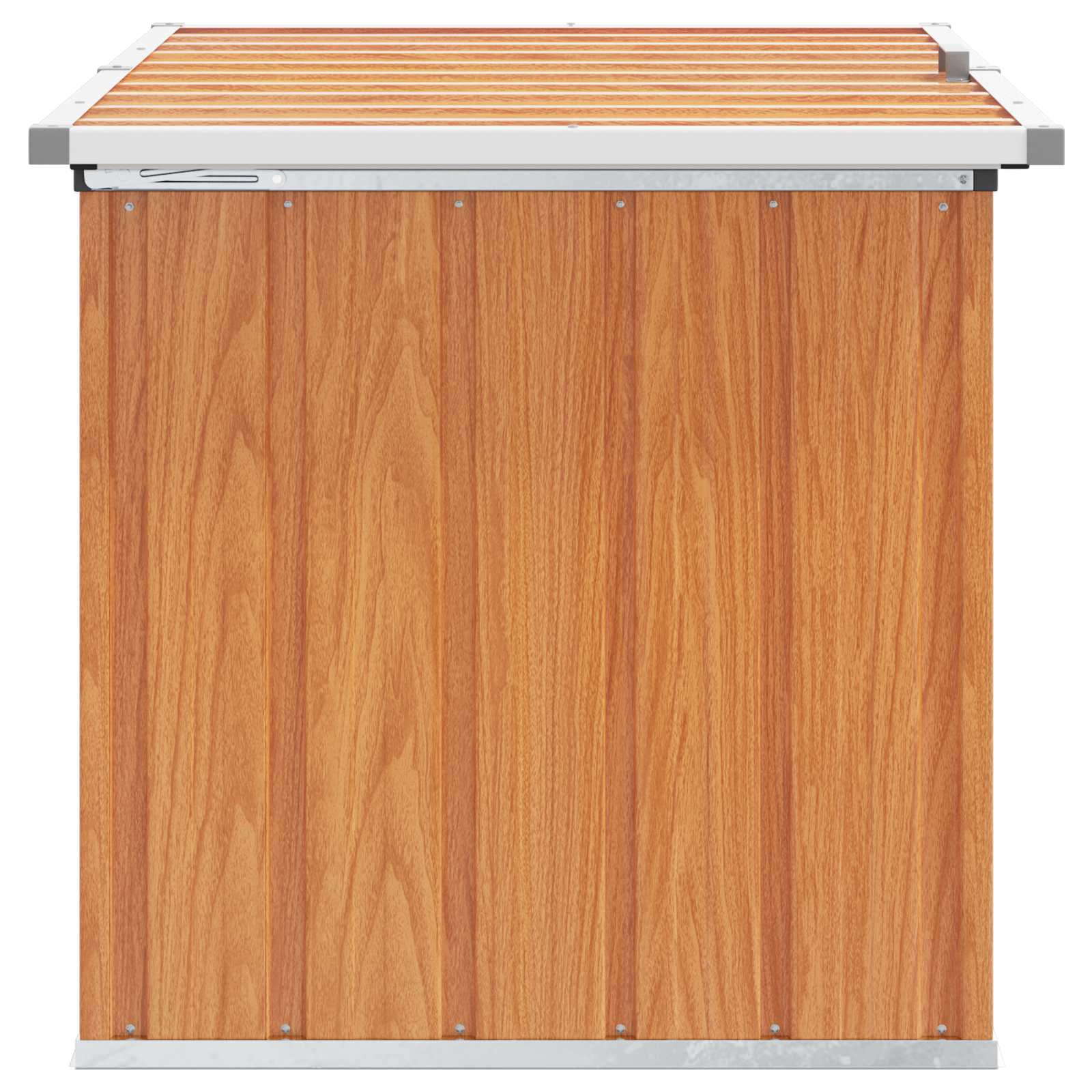 Buitenopslagdoos Hout 109 x 67 x 65 cm Gegalvaniseerd staal