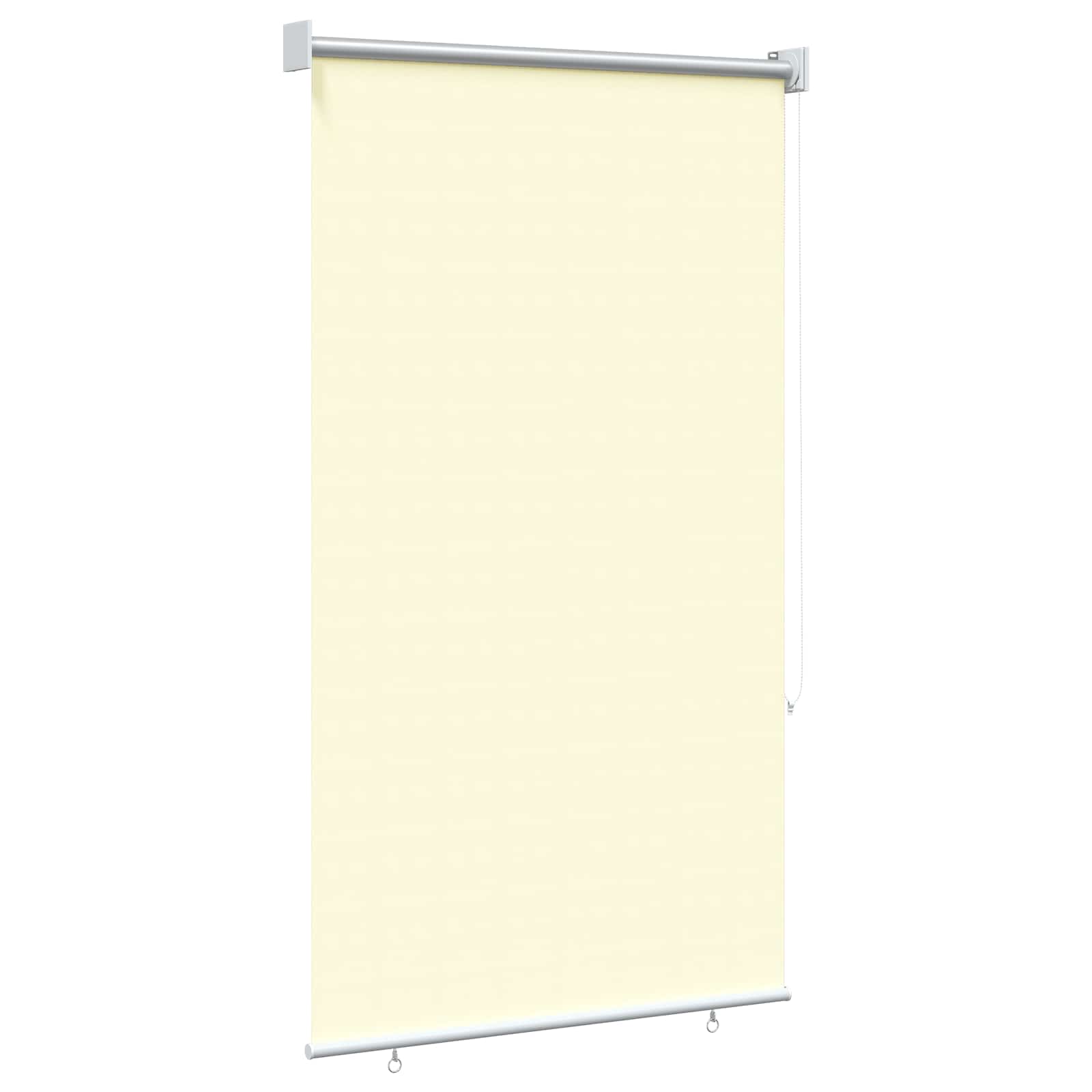 Buitenrolgordijn UV-bescherming Crèmekleurig Polyester