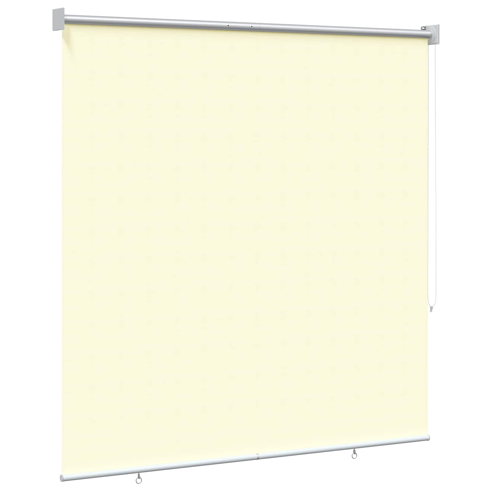 Buitenrolgordijn UV-bescherming Crèmekleurig Polyester