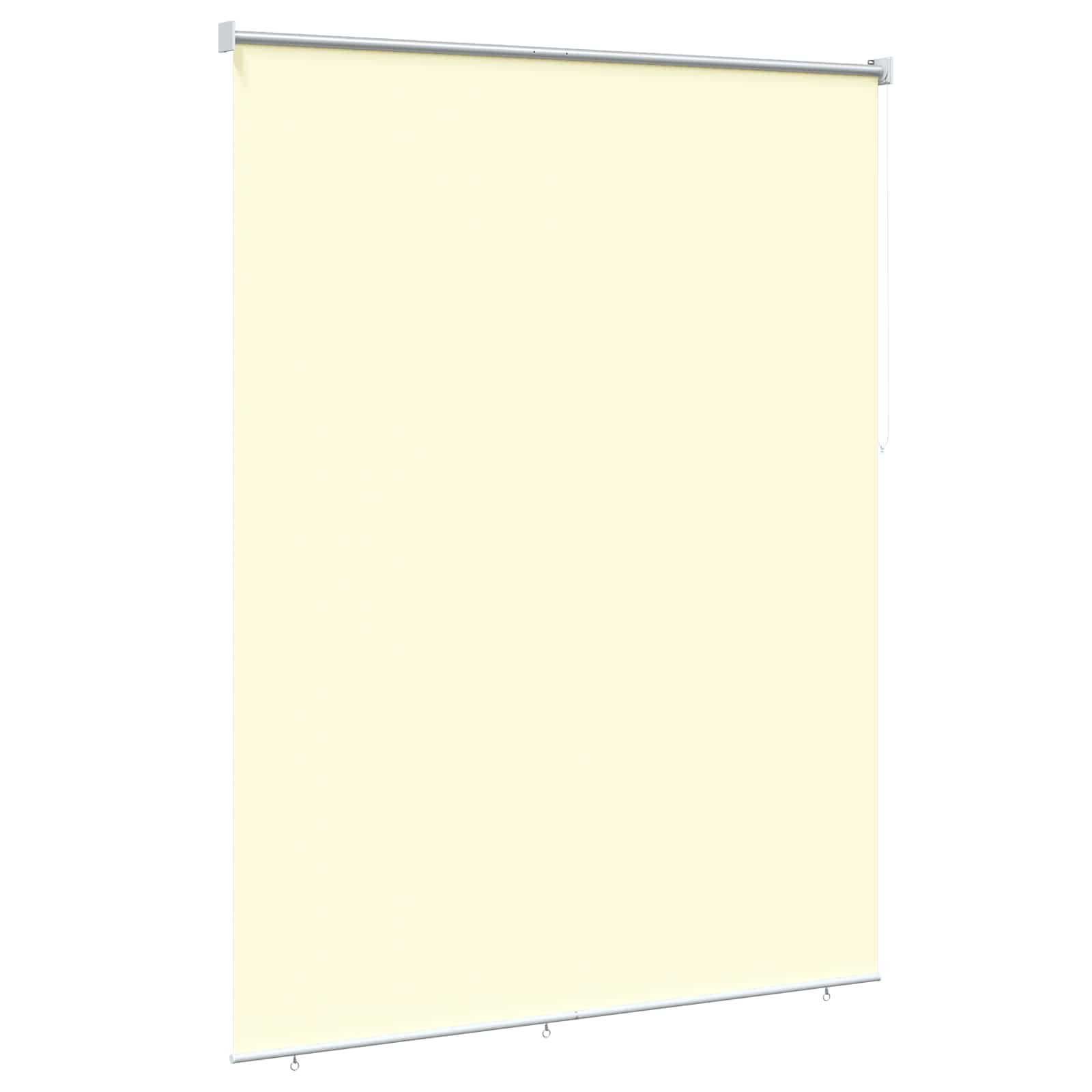 Buitenrolgordijn UV-bescherming Crèmekleurig Polyester