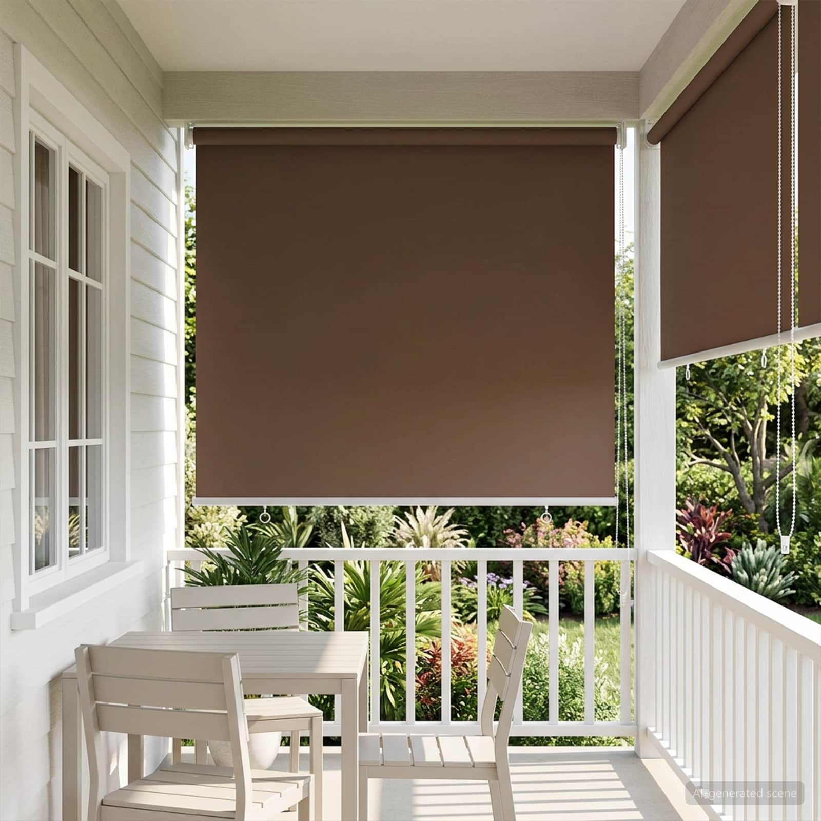 Buitenrolgordijn UV-bescherming Taupe 105 x 140 cm (B x H)