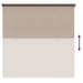Buitenrolgordijn UV-bescherming Taupe 125 x 140 cm (B x H)
