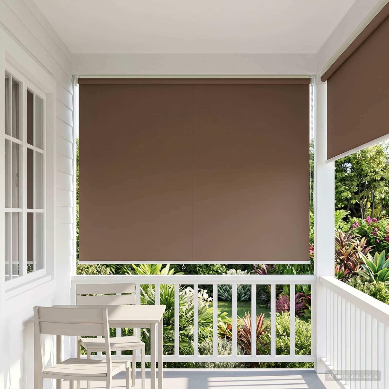 Buitenrolgordijn UV-bescherming Taupe 165 x 140 cm (B x H)