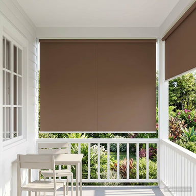 Buitenrolgordijn UV-bescherming Taupe 165 x 140 cm (B x H)