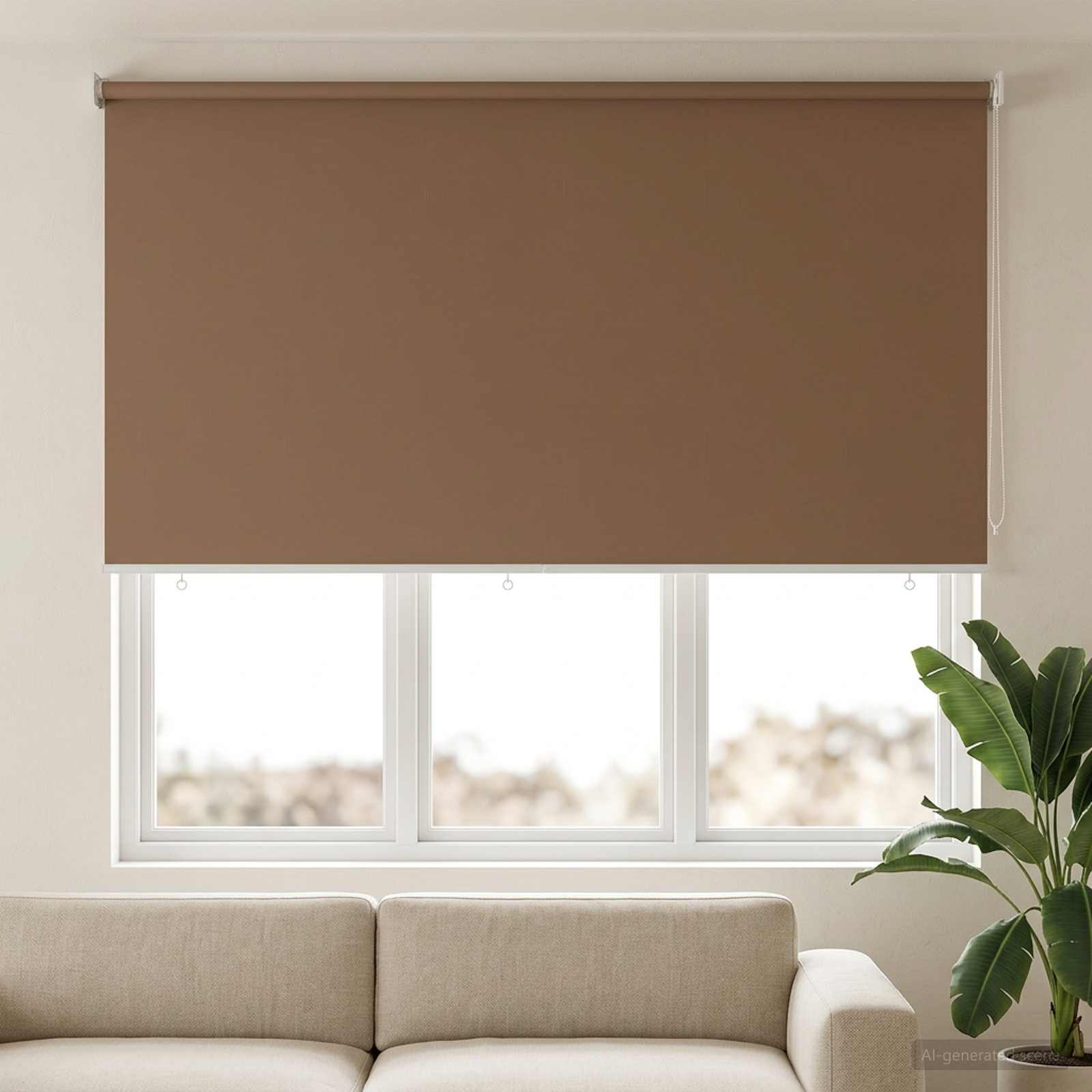 Buitenrolgordijn UV-bescherming Taupe 205 x 140 cm (B x H)