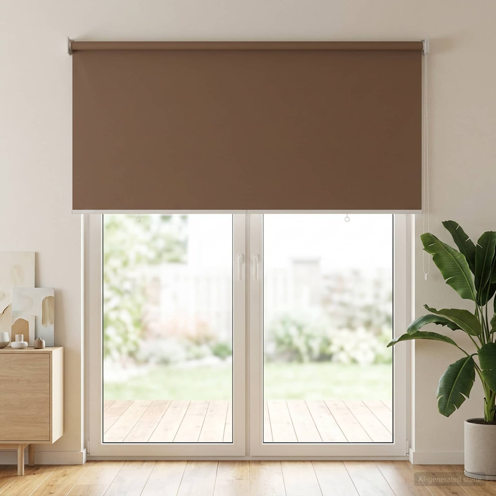 Buitenrolgordijn UV-bescherming Taupe 105 x 230 cm (B x H)