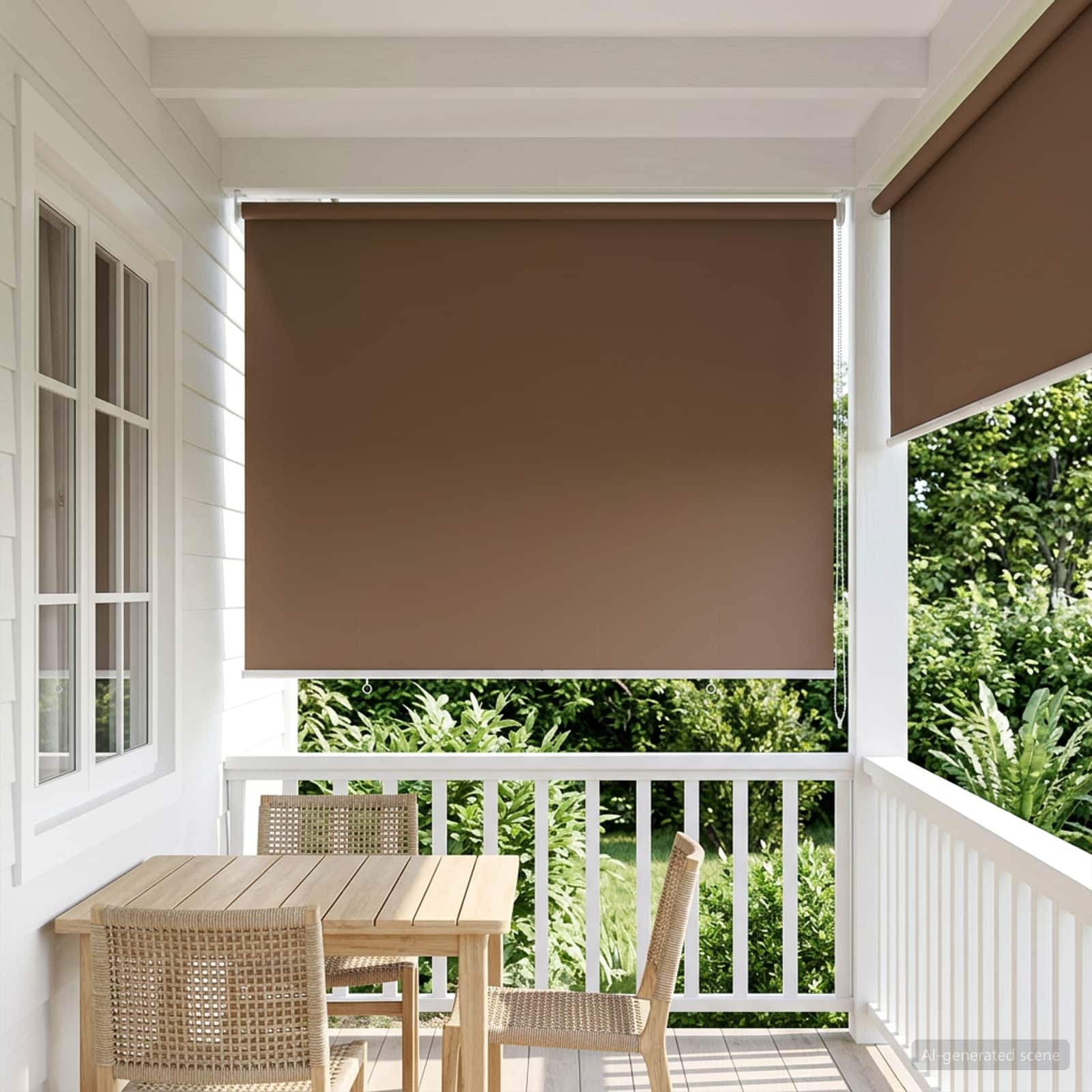 Buitenrolgordijn UV-bescherming Taupe 145 x 230 cm (B x H)