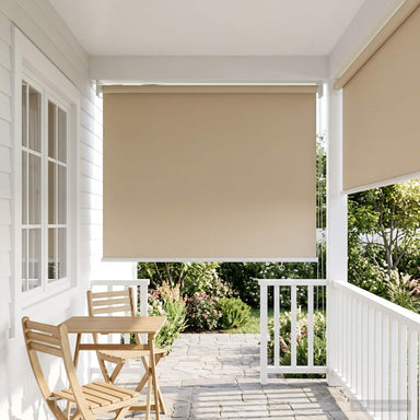 Buitenrolgordijn UV-bescherming Beige 85 x 140 cm (B x H)