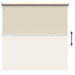 Buitenrolgordijn UV-bescherming Beige 125 x 140 cm (B x H)