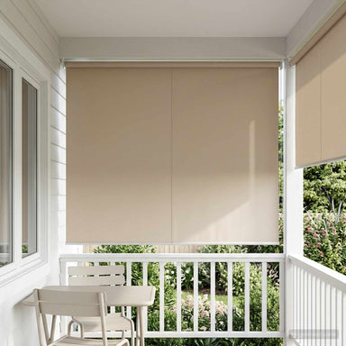 Buitenrolgordijn UV-bescherming Beige 165 x 140 cm (B x H)