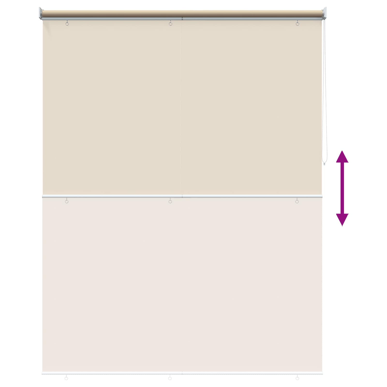 Buitenrolgordijn UV-bescherming Beige 165 x 140 cm (B x H)