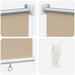 Buitenrolgordijn UV-bescherming Beige 65 x 230 cm (B x H)