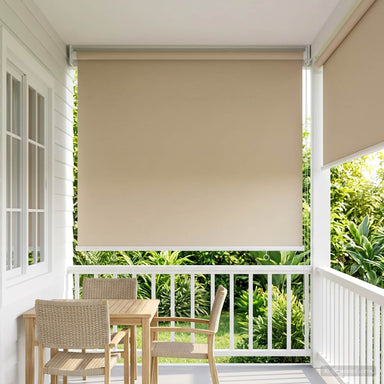 Buitenrolgordijn UV-bescherming Beige 65 x 230 cm (B x H)