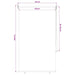 Buitenrolgordijn UV-bescherming Wit 65 x 140 cm (B x H)