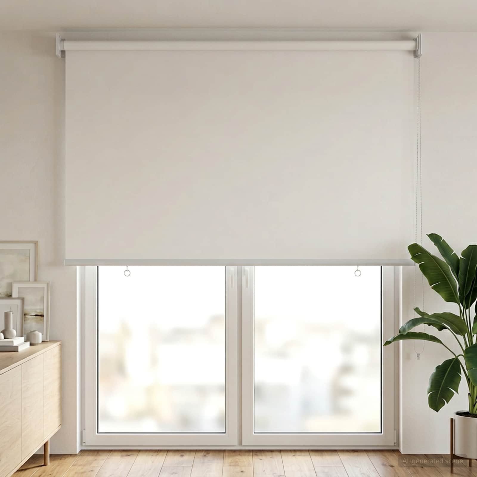 Buitenrolgordijn UV-bescherming Wit 65 x 230 cm (B x H)