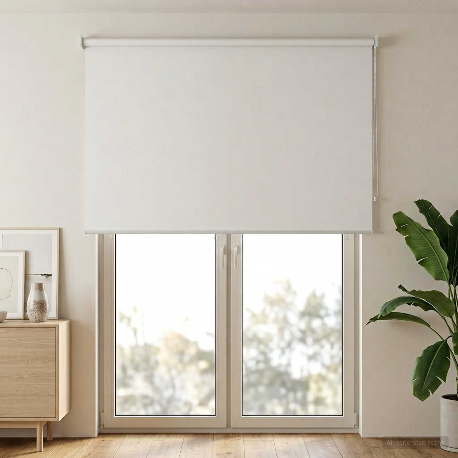 Buitenrolgordijn UV-bescherming Wit 165 x 230 cm (B x H)