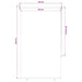 Buitenrolgordijn UV-bescherming Zwart 85 x 140 cm (B x H)