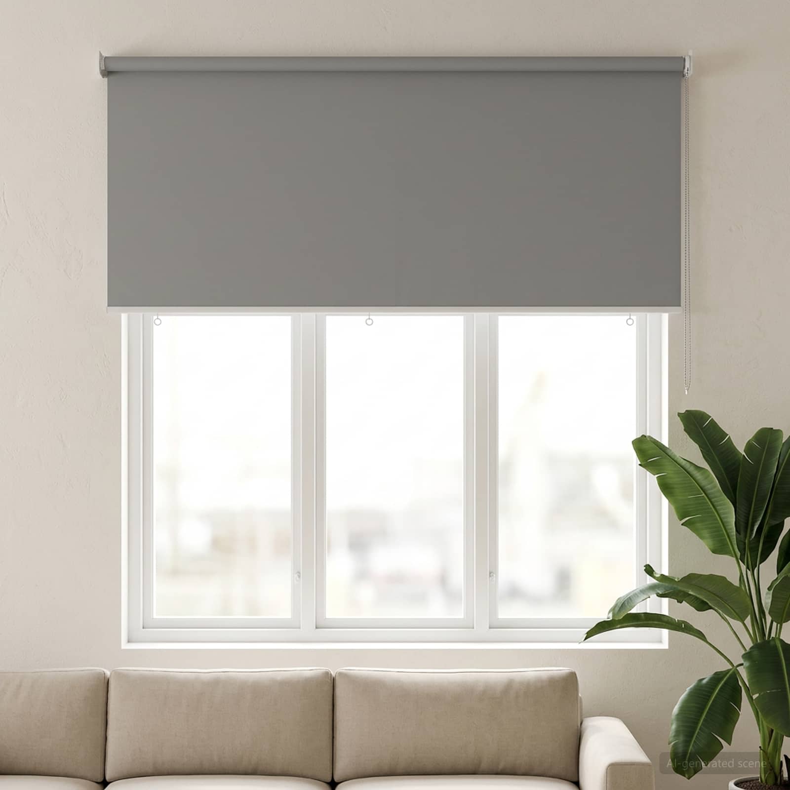 Buitenrolgordijn UV-bescherming Lichtgrijs 185 x 140 cm (B x H)