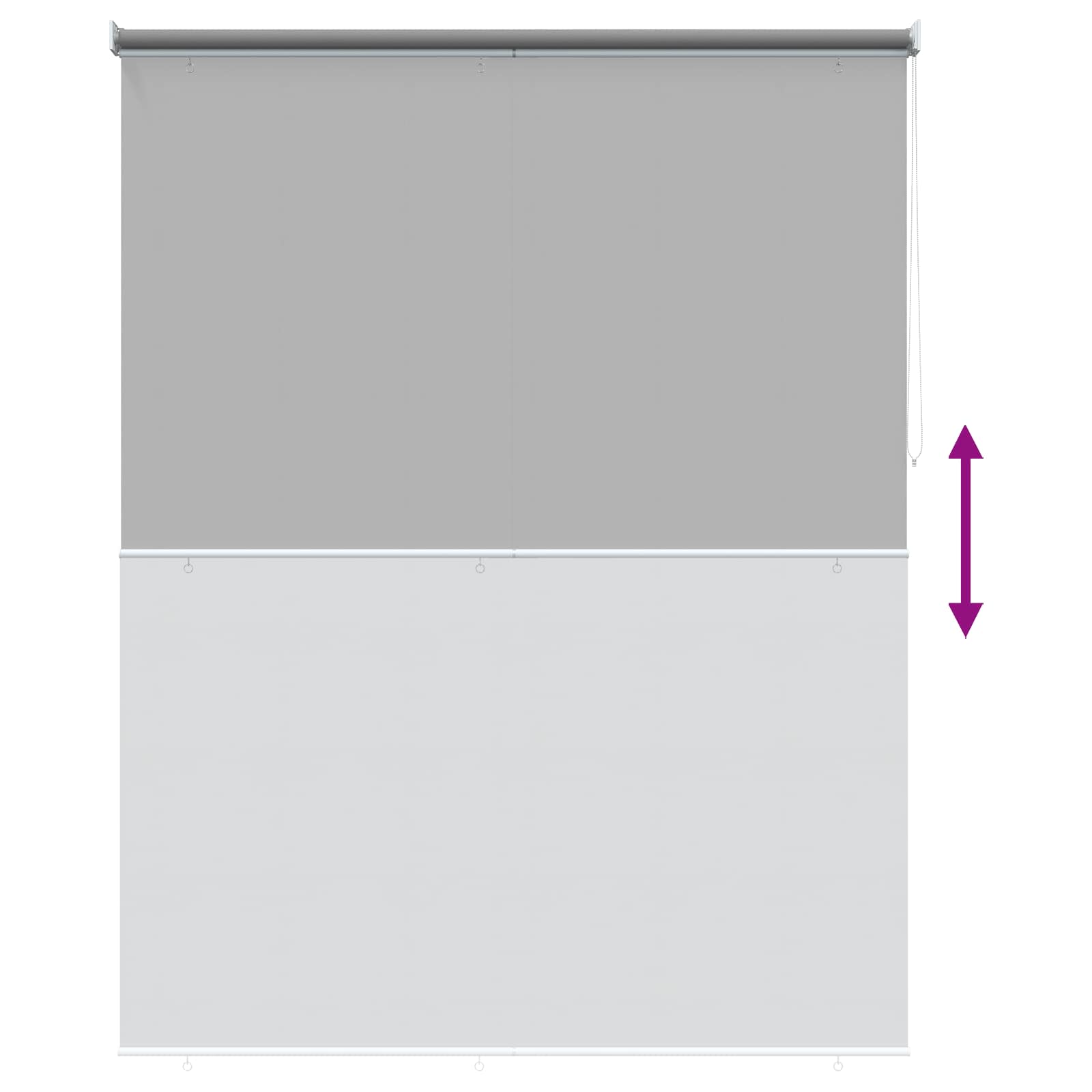 Buitenrolgordijn UV-bescherming Lichtgrijs 205 x 140 cm (B x H)