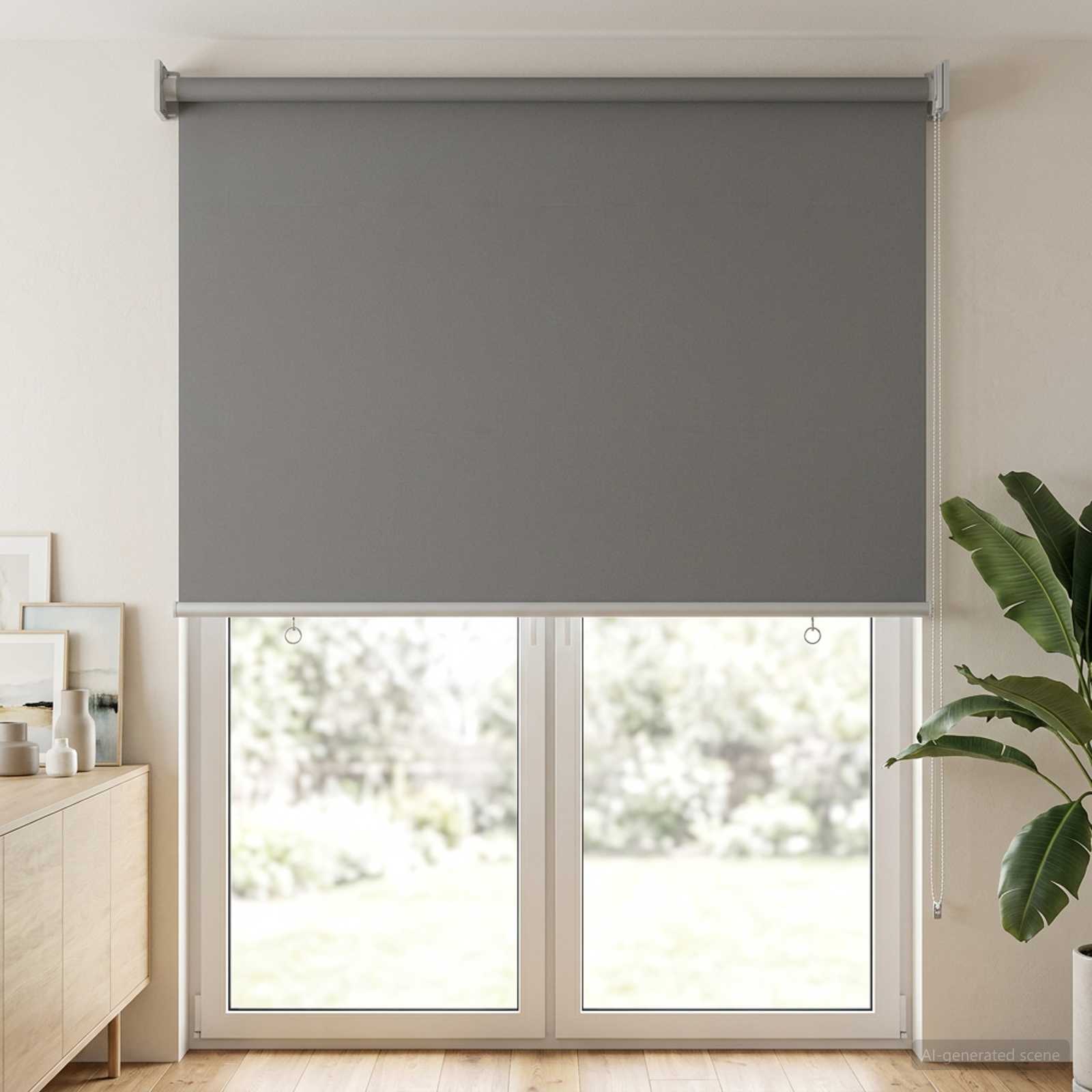 Buitenrolgordijn UV-bescherming Lichtgrijs 65 x 230 cm (B x H)