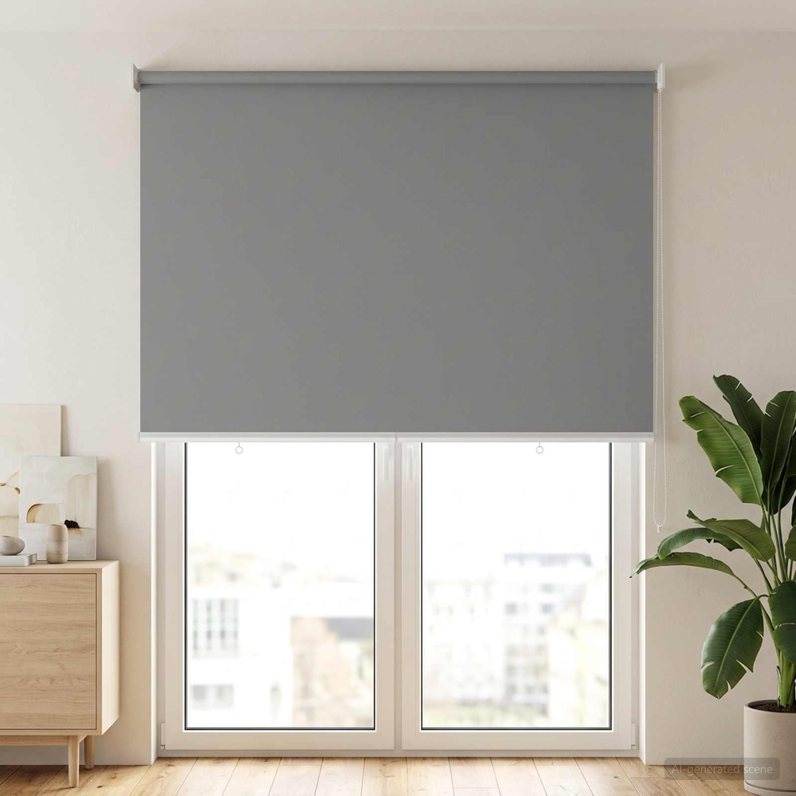 Buitenrolgordijn UV-bescherming Lichtgrijs 145 x 230 cm (B x H)