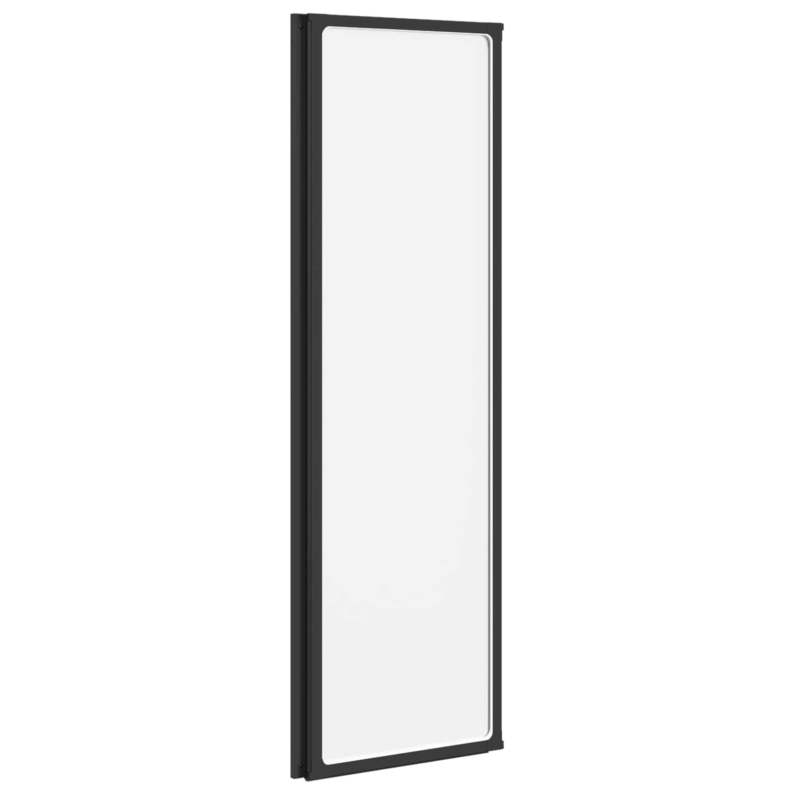 Opvouwbare Douchescherm Zwart en Volle Frost 132 x 2 x 140 cm
