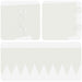 Tuinrand 50 st 103 x 15 cm metaal Wit