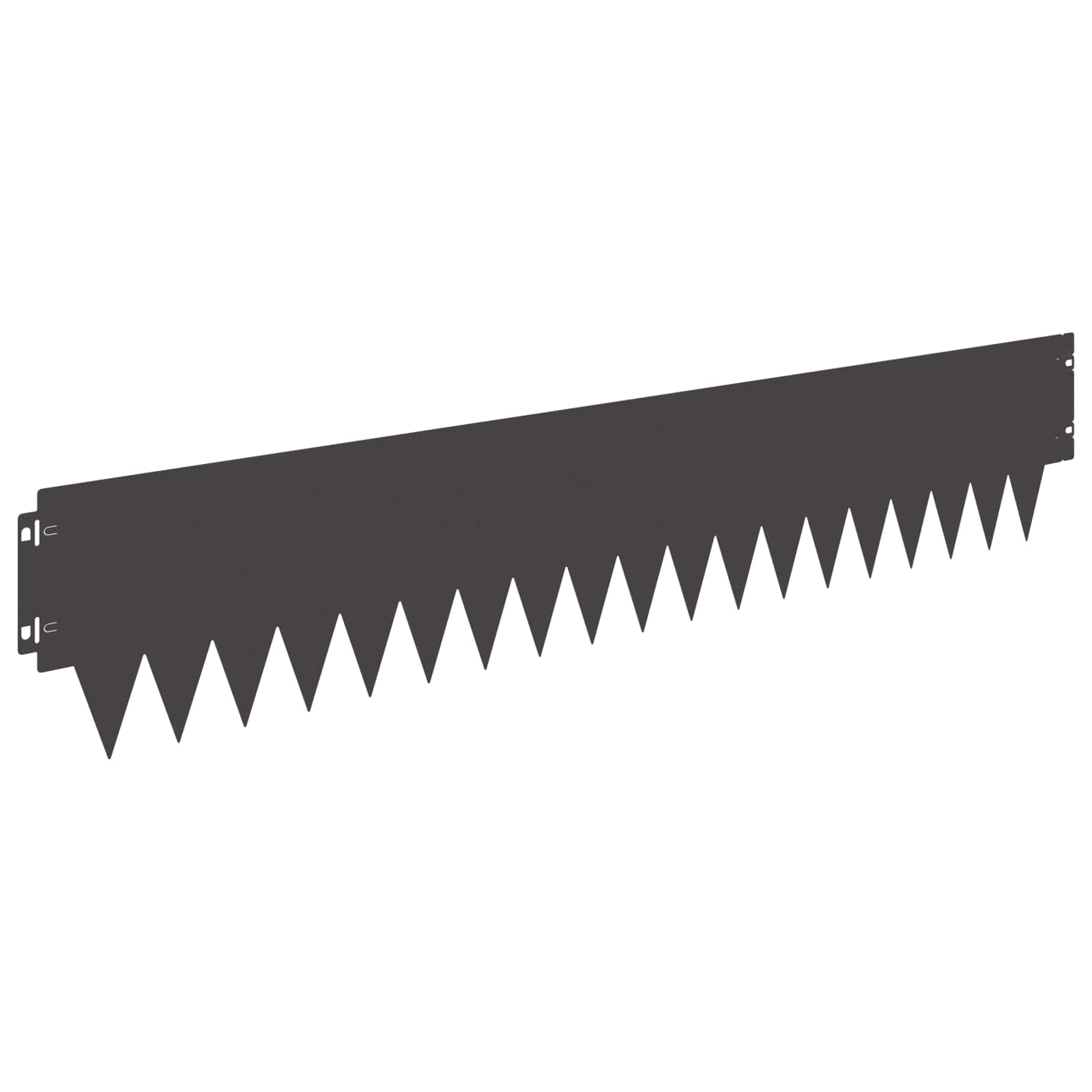 Tuinrand 20 st 103 x 20 cm metaal Zwart