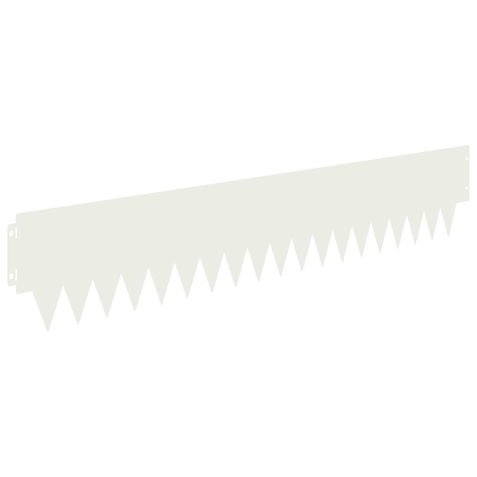 Tuinrand 10 st 103 x 20 cm metaal Wit