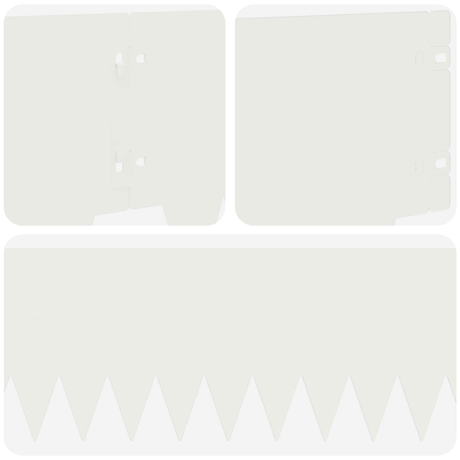 Tuinrand 20 st 103 x 20 cm metaal Wit