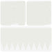 Tuinrand 20 st 103 x 20 cm metaal Wit