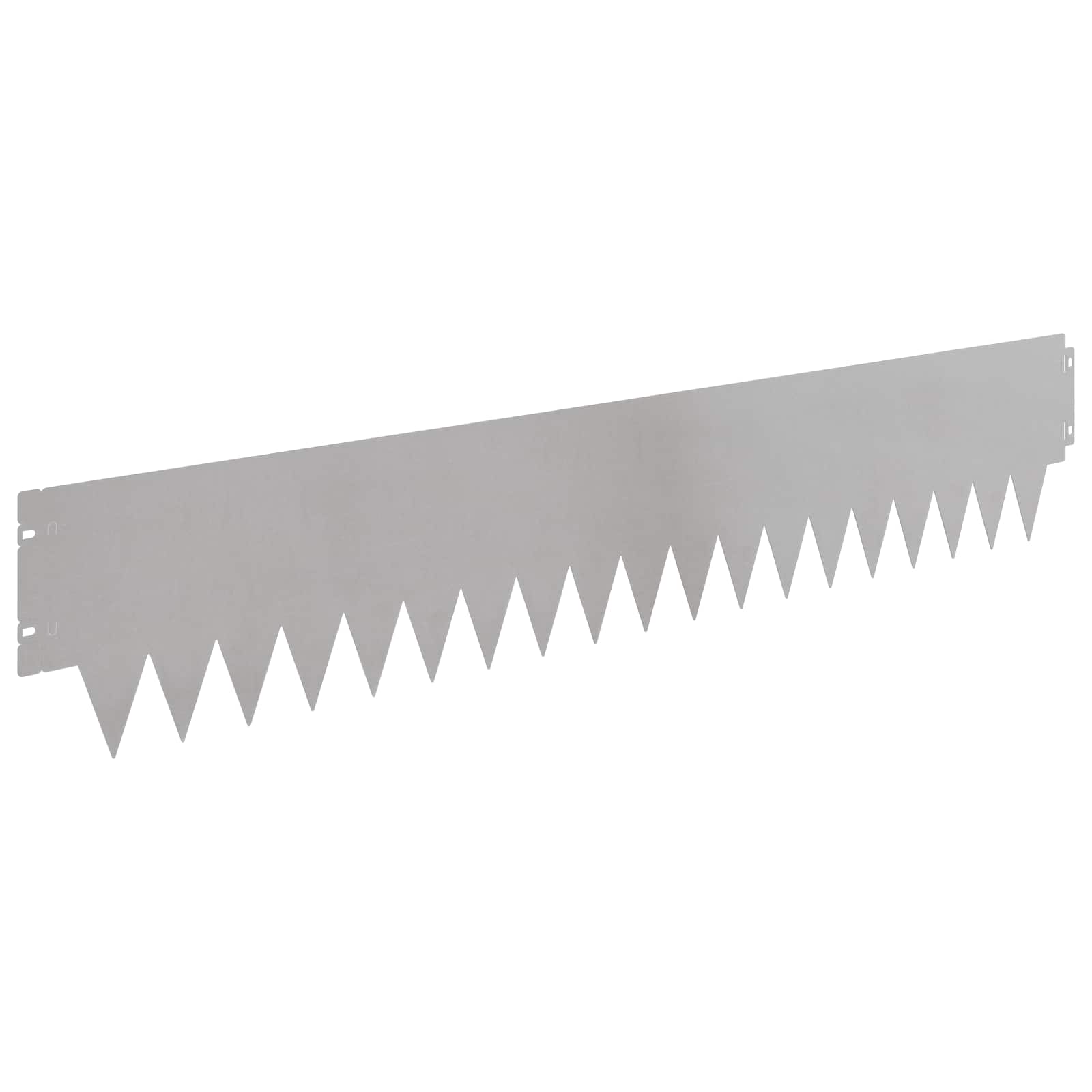 Tuinrand 20 st 103 x 20 cm metaal Zilverkleurig