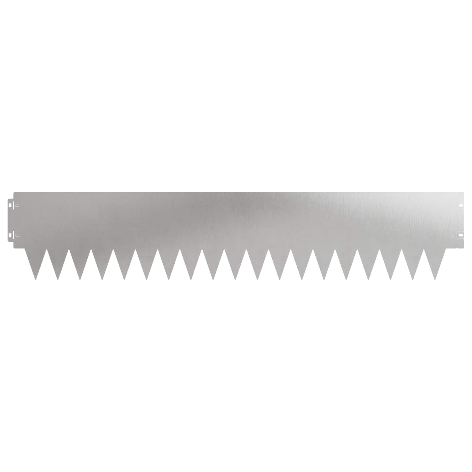 Tuinrand 20 st 103 x 20 cm metaal Zilverkleurig