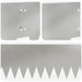 Tuinrand 30 st 103 x 20 cm metaal Zilverkleurig