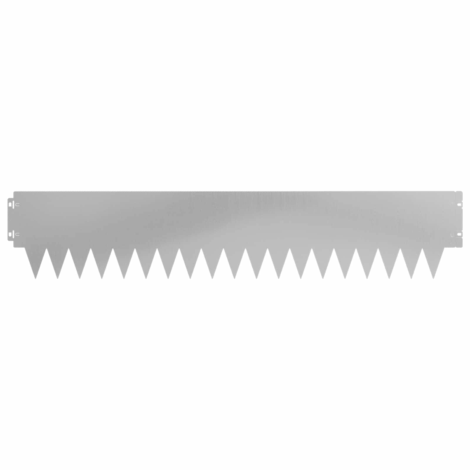 Tuinrand 30 st 103 x 20 cm metaal Zilverkleurig