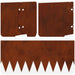 Tuinrand 10 st 103 x 20 cm metaal Roestig