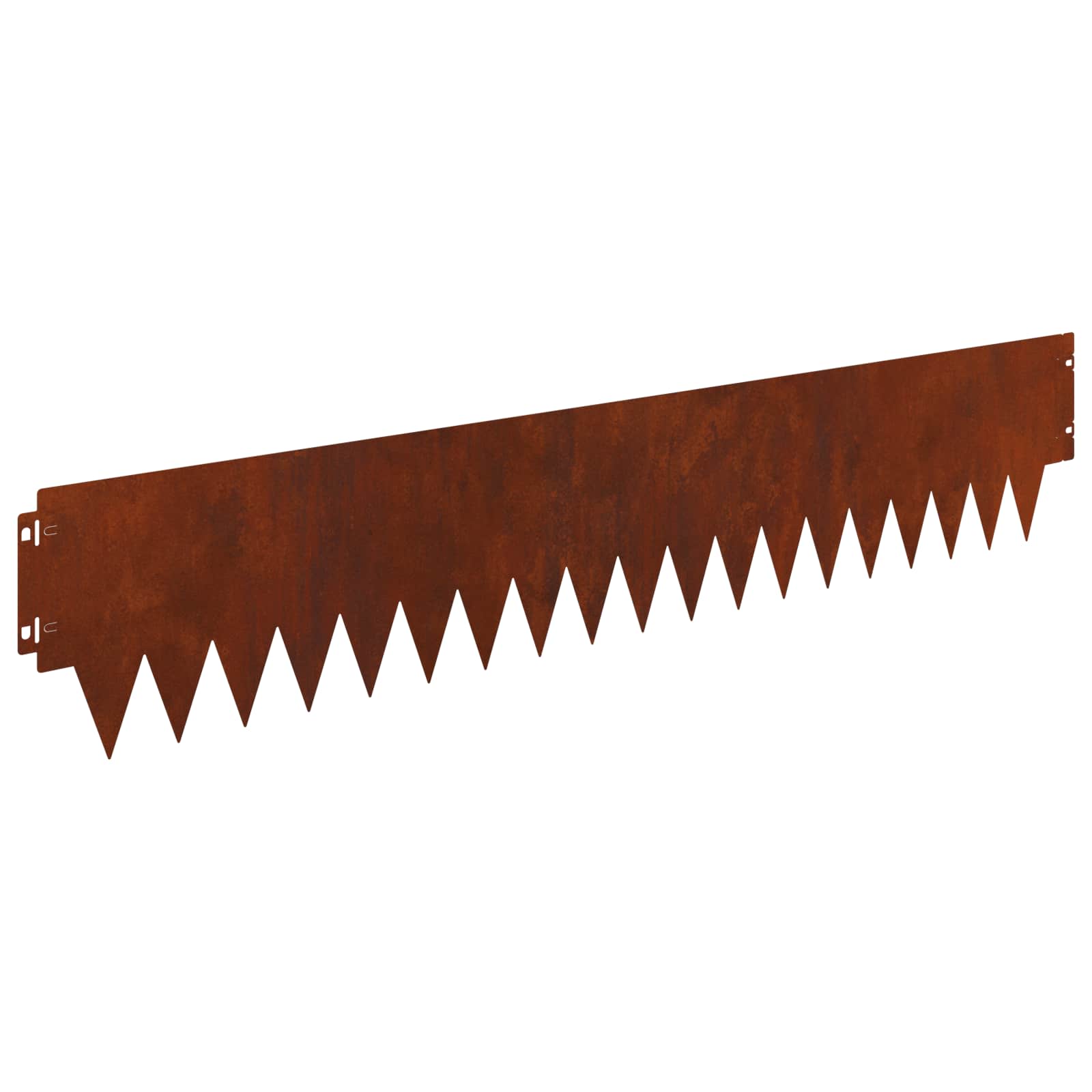 Tuinrand 10 st 103 x 20 cm metaal Roestig