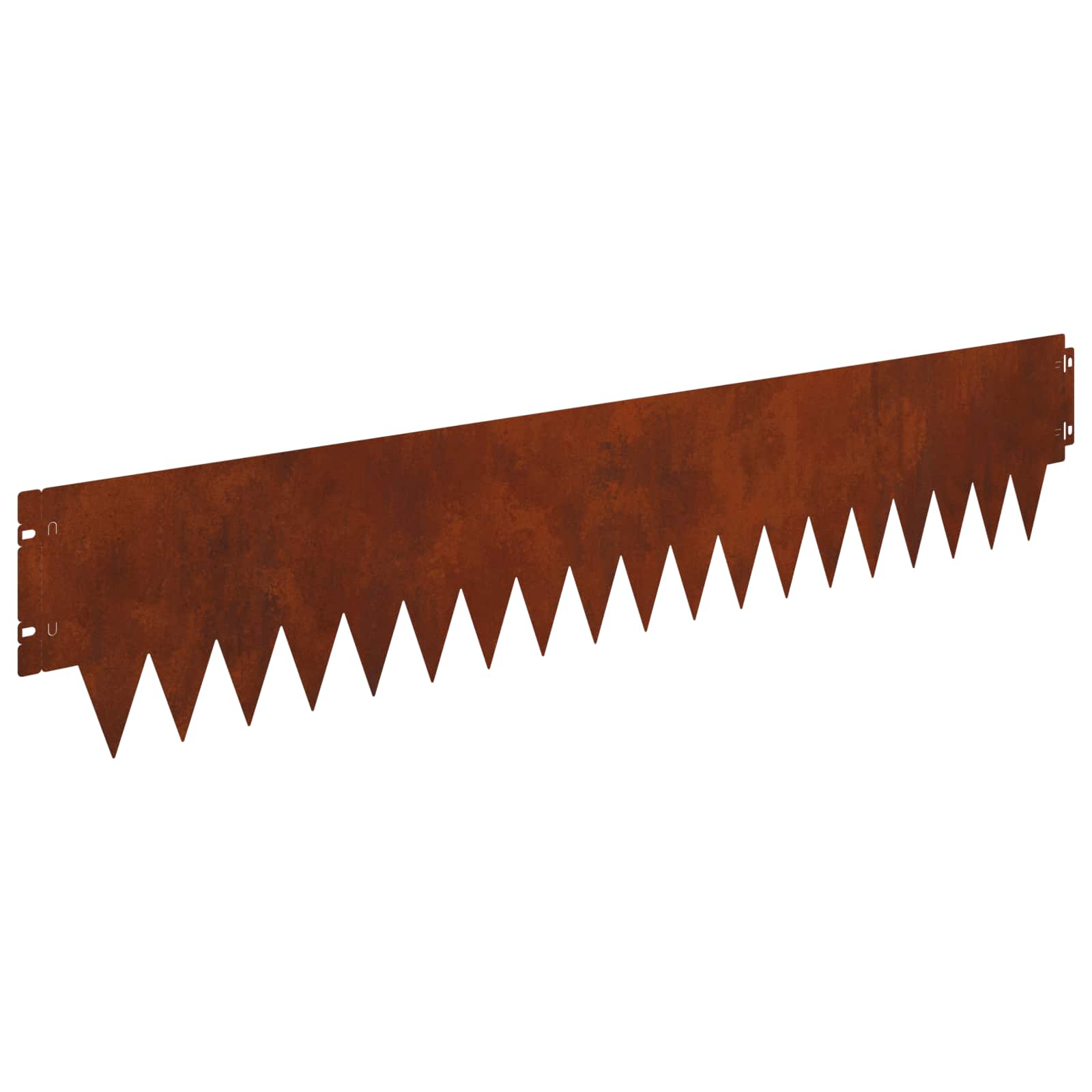Tuinrand 10 st 103 x 20 cm metaal Roestig