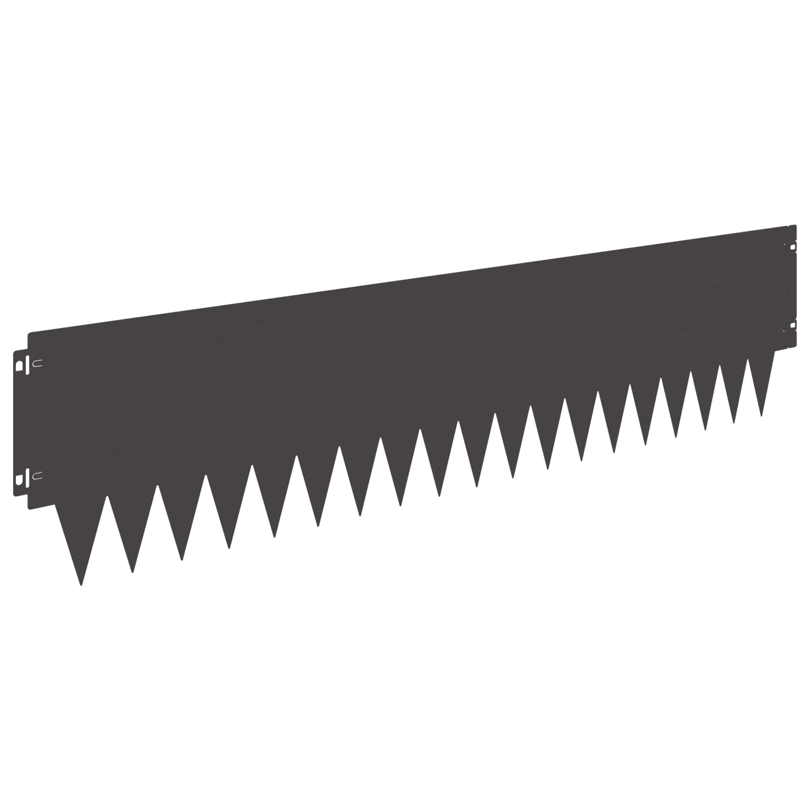 Tuinrand 10 st 103 x 25 cm metaal Zwart