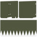 Tuinrand 20 st 103 x 25 cm metaal Olijfgroen