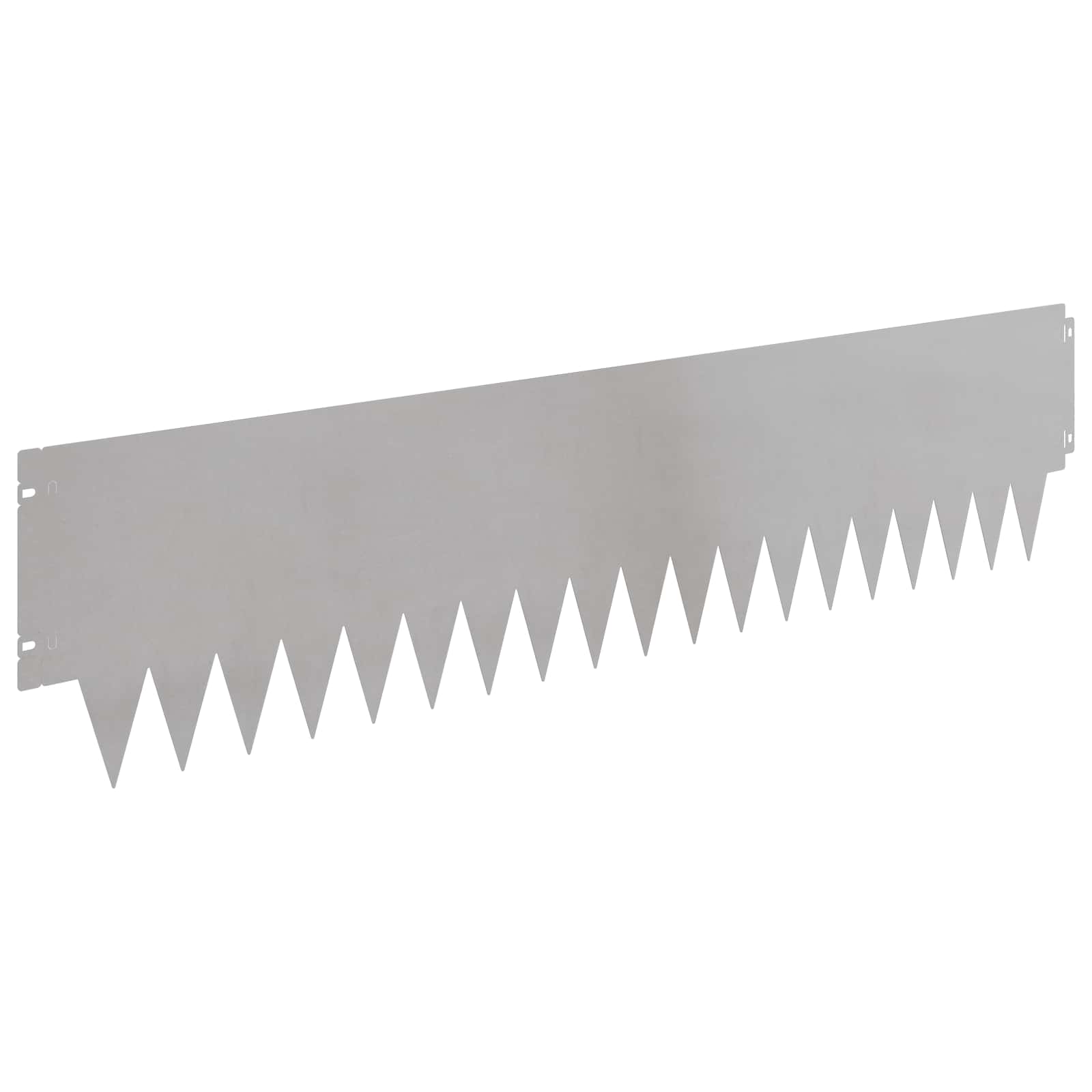 Tuinrand 30 st 103 x 25 cm metaal Zilverkleurig