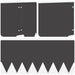 Tuinrand 10 st 103 x 30 cm metaal Zwart