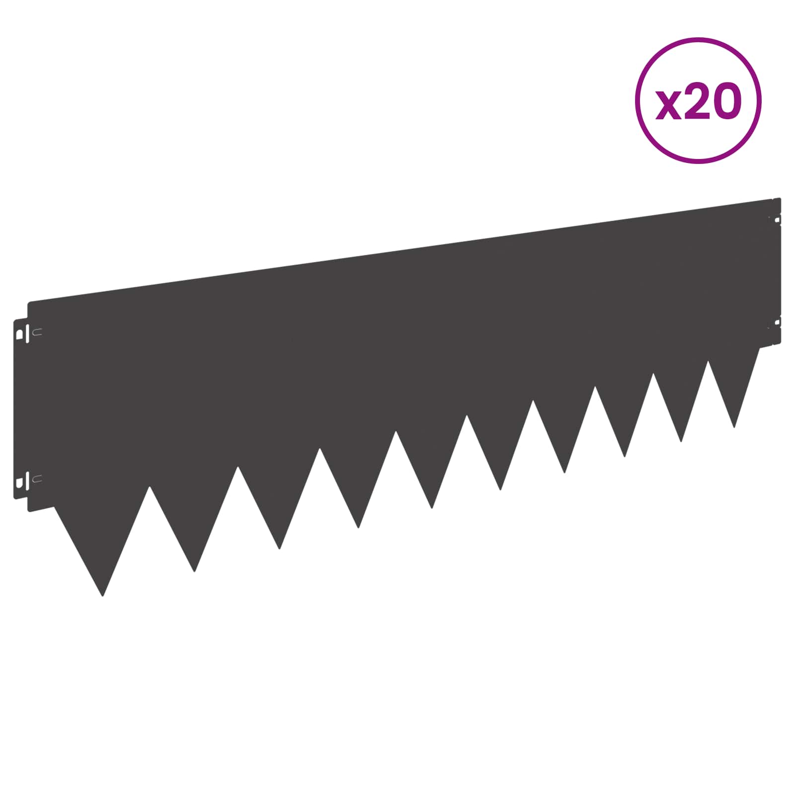 Tuinrand 20 st metaal