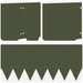 Tuinrand 20 st 103 x 30 cm metaal Olijfgroen