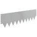 Tuinrand 10 st 103 x 30 cm metaal Zilverkleurig